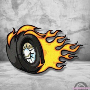 Alfombra Rueda en Llamas